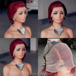 Cabello Humano 100% Original Color Jengibre para Peluca Pixie 13*4, Fabricado por Xuchang Eonian Hair Products Co. Ltd - Product Image 2