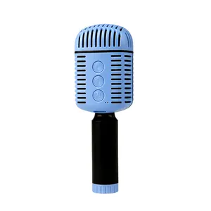 Mikrofon Speaker gigi biru TWS nirkabel mikrofon dan Speaker mesin menyanyi gigi biru alas Karaoke untuk rumah KTV