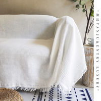 Fabricant de couvertures de canapé ODM OEM, couverture de canapé en microfibre haut de gamme, couverture en coton texturé pour cadeau