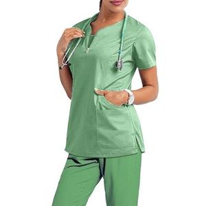 Logotipo personalizado Spa Peluquería Odontología Pet Hospital Uniformes Mujeres y Hombres Joggers 2 piezas Médico Enfermería Scrubs Uniformes Conjuntos - Product Image 6