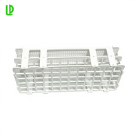Estante Apilable de Doble Nivel para Tubos de Ensayo, Blanco, con Capacidad para 60/21 Tubos de Centrífuga, para Laboratorio, Hospital, Universidad