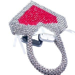 2025 Exquisite Artisanal Beads <strong>Clutch</strong> Fashion Love <strong>Peach</strong> Handbag Party <strong>Bags</strong> for Women Portable 2-2.9L Capacity Cross-Body - Product Image 4