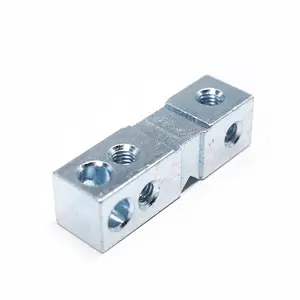 Dongguan CNC Milling Service Durable Aluminum Galvanized Sensor Accessories with Threaded Hole