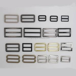 Ajustable 8 formas Tri Glide Hebilla Deslizante Clip deslizante Gancho de metal de tamaño personalizado Acero inoxidable/Aleación de metal de zinc Hebilla de equipaje - Product Image 6