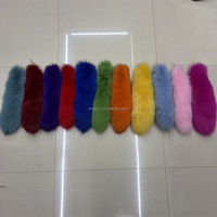 Vente en gros usine : Porte-clés queue de renard véritable et moelleuse, avec fermoir métallique détachable, breloque de sac en fourrure pour sac à main, décoration de costume de cosplay