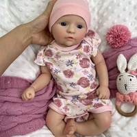 20 Zoll Reborn-Puppen mit Schnuller, 50 cm, aus Vollsilikon, realistisch, anatomisch korrekt, für Mädchen, Sammler, Kindergeschenk