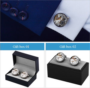 Đồng Hồ Cơ Xoay Bộ Khuy Măng Sét Nam Thiết Kế Cổ Điển Cho Đám Cưới - Product Image 6
