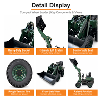 Mini-chargeuse compacte diesel 4x4 avec moteur diesel, machine de construction compacte à vendre