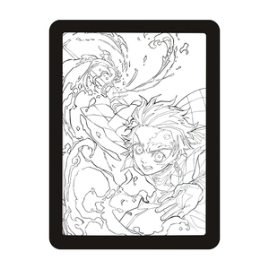 Novedad 2026 Tanjiro ABS Marco Negro 1 Pieza Adorno de Escritorio Lámpara de Escultura de Papel Luz para Marco de Fotos Artesanía de Papel Regalos - Product Image 1