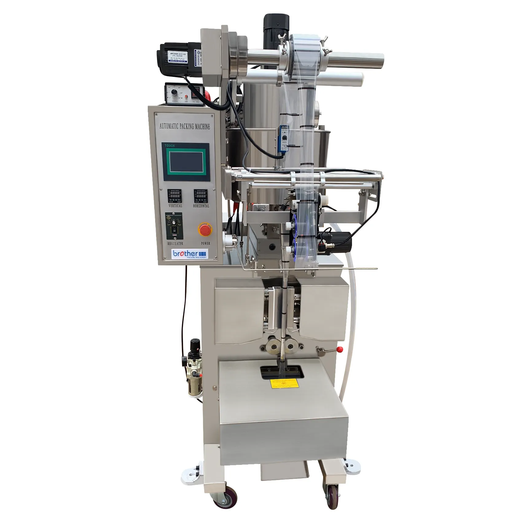 BROPACK Automatic vertical Honey ketchup jam paste pouch Packing Machine Include Date Printer Stainless Steel Body