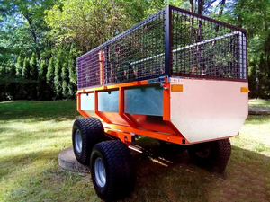 मल्टी-फंक्शनल गार्डन डंप ट्रेलर, मलबे/उपकरण, टिकाऊ इस्पात निर्माण - Product Image 3