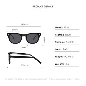 2025 Fabricante al por mayor Acetated Gafas de sol unisex Gafas de sol polarizadas de alta calidad UV400 Gafas de Sol de diseñador con logotipo personalizado - Product Image 2