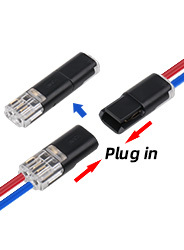2-Pin giuntura rapida <span class=keywords><strong>cavo</strong></span> <span class=keywords><strong>elettrico</strong></span> connettore crimpatura terminali per 22-20AWG collegamento cablaggio rame ottone contatti PC - Product Image 6