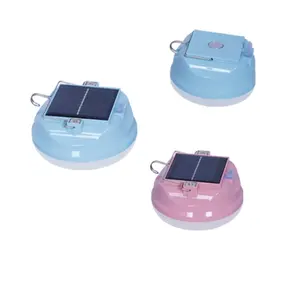Ultra-Bright Rechargeable LED Solar Light Flying Saucer Design Waterproof Outdoor Home Mobile Power Failure Camping Lamp
