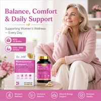 Capsules de soutien à la ménopause pour le bien-être des femmes, probiotiques féminins, équilibre hormonal de la thyroïde, soutien contre les bouffées de chaleur et l'énergie