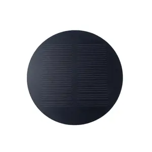ソーラーパネルサプライヤーPannello Solare 5v Rotondo Mono Cell pet eva Flim Circular 80mm Dia 75.5mm 04w Round Solar Panel