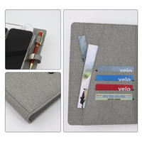 Journal intime écologique à feuilles mobiles personnalisé OEM Pages imprimées planificateur de journal intelligent chargeur sans fil cadeau