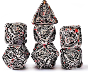 ชุดลูกเต๋า RPG ลายหัวกะโหลกมังกรโลหะแบบกำหนดเอง สำหรับผู้เล่น DND เกมกระดานใหม่ - Product Image 2