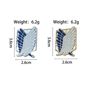 Spilla Decorativa Anime Cartoon <span class=keywords><strong>Ali</strong></span> <span class=keywords><strong>della</strong></span> Libertà, Distintivo Creativo per Zaino da Ragazzo - Product Image 4