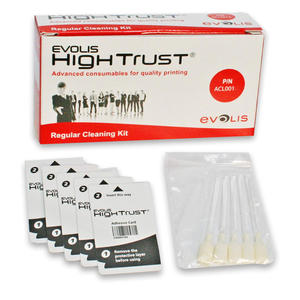 <span class=keywords><strong>Kit</strong></span> de limpieza <span class=keywords><strong>regular</strong></span> <span class=keywords><strong>Evolis</strong></span> <span class=keywords><strong>ACL001</strong></span> original - Product Image 1