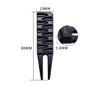 Herramienta de mantenimiento de campo de golf profesional OEM Reparación de chuletas de diseño de chocolate con horquilla de metal de aleación de zinc Estilo deportivo - Product Image 2