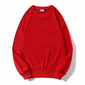 Cotton Crewneck Custom Casual Oversize Crew Neck Long Sleeve Plain <b>Drop</b> Shoulder Pullover Sweatshirts - Product Image 4
