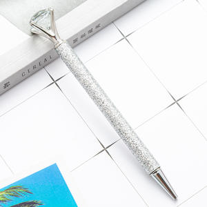 Nuevo Bolígrafo Metálico con Diamantes Brillantes y Logotipo Personalizado, Ancho de Escritura de 1.0 mm - Product Image 1