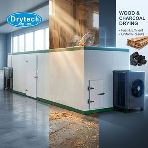 Grand déshydrateur automatique à pompe à chaleur pour le séchage du bois, du charbon de bois et des briquettes, à économie d'énergie, pour usage agricole, Drytech - Product Image 1