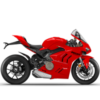 2018-2024 DUCATI Panigale V4 Kit de modification de carénage tout en fibre de carbone Couverture de moto Garde-boue avant arrière Panneau latéral à aile fixe
