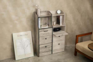 ตู้เก็บของห้องนอนและห้องนั่งเล่นแบบทันสมัยพร้อมลิ้นชัก3ชั้นและกระดานอนุภาค4ชั้น - Product Image 6