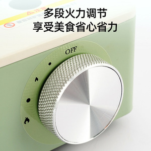 Réchaud portable d'extérieur Buerk 3500W avec allumage pour le camping et la maison, couleur vert macaron - Product Image 3