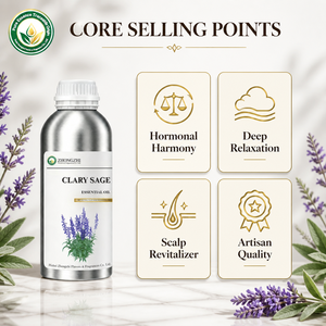 Huile d'agrépine (Salvia Sclarea) pour l'aromathérapie bien-être, l'humeur euphorique, le soulagement du stress et le calme intérieur - Product Image 3