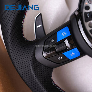 Volante Deportivo M-Sport en Cuero Completo para BMW X1 X2 X3 X4 F30 F10 F21 F22 F15 F16 F45 F32 E70 E90, Listo para Instalar, con Franja Azul - Product Image 5