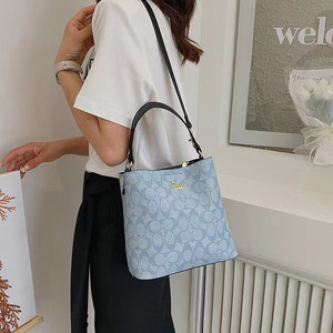 2025 INS Summer Women's Bag Hot Sale New Retro Print Designer Bucket Bag Fashion Long <strong>Shoulder</strong> <strong>Strap</strong> <strong>Shoulder</strong> Crossbody Bag - Product Image 4