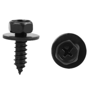 Tornillos autorroscantes hexagonales externos para coche con almohadillas, tamaño 1 y 2, de acero inoxidable, para fijación de cubiertas de pasos de rueda y chasis - Product Image 5
