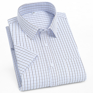 OEM/ODM Camisas Hombre Escrituras 2024 Primavera y verano Camisas a rayas y cuadros para hombre más vendidas Ropa al aire libre Mangas cortas - Product Image 6