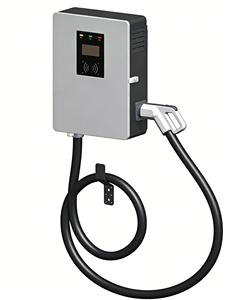 เครื่องชาร์จรถยนต์ไฟฟ้าแบบเร็ว DC 7kW รุ่นใหม่ หน้าจอสัมผัส 2.7 นิ้ว ได้รับการรับรองมาตรฐาน CE รองรับ 4G Ethernet ชำระเงินผ่านแอปพลิเคชัน มาตรฐาน IP54 ติดตั้งบนผนัง - Product Image 2
