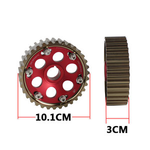Courroie de distribution Honda Civic série B, poulie synchronisatrice en alliage d'aluminium 10,1 cm rouge TC006 - Product Image 1