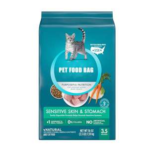 Customized Size Free Sample Design Glossy Flat Bottom Side Gusset PET NY PE Pet Dog Food Packaging <b>Bag</b> 4kg 8kg 10kg - Product Image 2