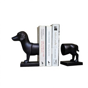 Sujetalibros de Metal DAANI INTERNATIONAL con Diseño Minimalista de Medio Cuerpo, Estilo Moderno Rústico, Juego de Sujetalibros para Decoración de Hogar, Oficina y Biblioteca - Product Image 1