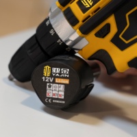 Kit de perceuse sans fil 12V, ensemble d'outils électriques portables au lithium-ion avec outils manuels pour la rénovation de la maison et l'entretien DIY