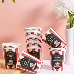 Vasos de Papel Desechables Personalizados Multiusos para Palomitas de Maíz, Cine en Casa, Fiestas y Eventos - Product Image 4