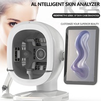 Analyseur de peau professionnel de bureau K33 à lumière UV, imagerie 3D multispectrale, alimenté par l'IA, WiFi, écran tactile 15 pouces