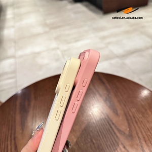 Sang Trọng PU Da Từ Tính Không Dây Sạc Màu Sắc Tinh Khiết Ống Kính Bảo Vệ Trường Hợp Đối Với iPhone 17 Không Khí 16 15 14 13 12 Pro Max Cộng Với - Product Image 6