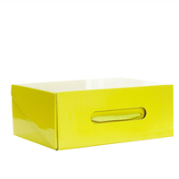 Boîte à chaussures noire en carton ondulé personnalisée pour adultes et enfants Emballage de chaussettes Boîte d'expédition de vêtements avec couvercle
