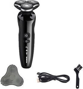 Mini rasoir électrique rotatif 3-en-1 pour homme, rechargeable par USB, 1200 mAh, tondeuse à barbe et rasoir à grille pour le corps et le visage, usage domestique - Product Image 1