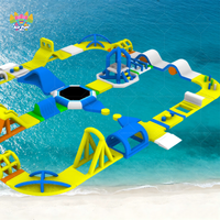 Parc aquatique gonflable en PVC commercial pour enfants - Utilisation intérieure/extérieure dans les parcs d'attractions et les écoles