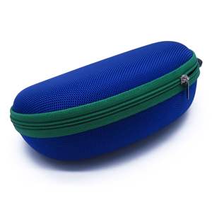 Estuche de gafas de sol portátil personalizable con cremallera Carcasa dura EVa Protector Logotipo personalizado gratis Caja de gafas Estilo clásico - Product Image 4