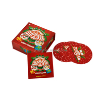 Boîte de jeu de cartes magnétique à rabat de luxe personnalisée magistralement faite en papier cartes rondes pour adulte enfant jouer avec un ami