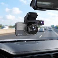 Kamera Dasbor Depan Belakang 4K dengan WiFi GPS Monitor Parkir 24 Jam Kotak Hitam Mobil Layar Sentuh IPS Perekam Video Mengemudi dengan Visi Malam